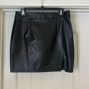 Lulu’s Leather Mini Skirt